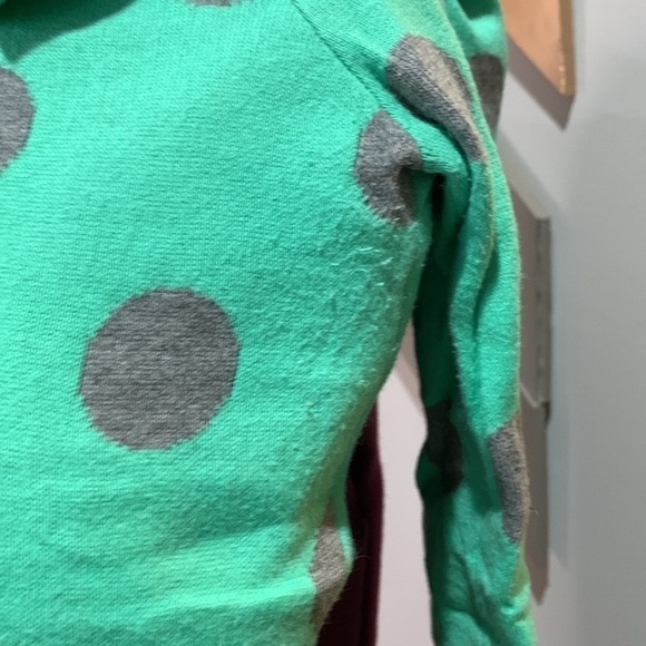 Old Navy mint and gray polkadot sweater size medium - Picture 7 of 8